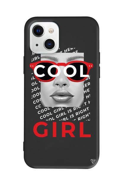Cool Girl Lansman Model İçi Kadife Silikon Telefon Kılıfı