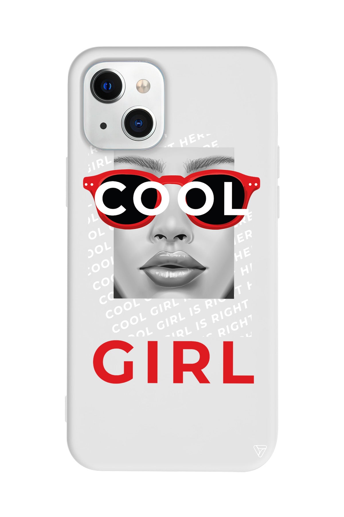 Cool Girl Lansman Model İçi Kadife Silikon Telefon Kılıfı