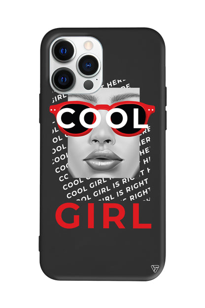 Cool Girl Lansman Model İçi Kadife Silikon Telefon Kılıfı