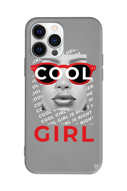 Cool Girl Lansman Model İçi Kadife Silikon Telefon Kılıfı