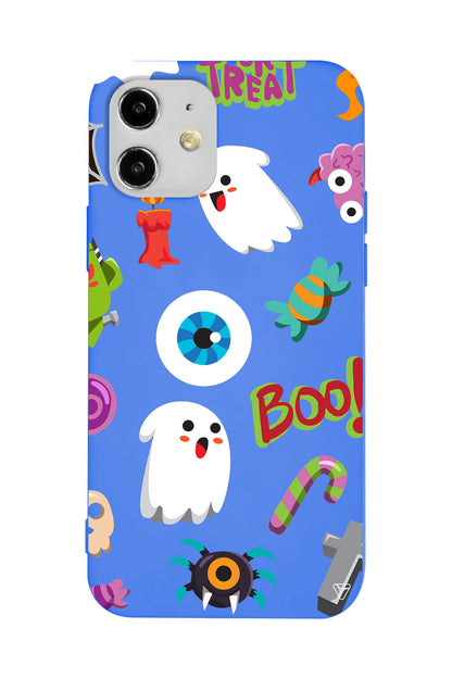 Halloween Trick Or Treat Lansman Model İçi Kadife Silikon Telefon Kılıfı