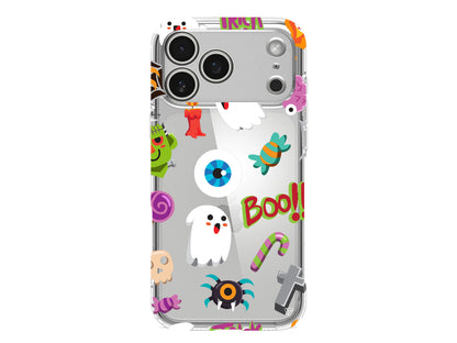 Halloween Trick Or Treat Lansman Model İçi Kadife Silikon Telefon Kılıfı