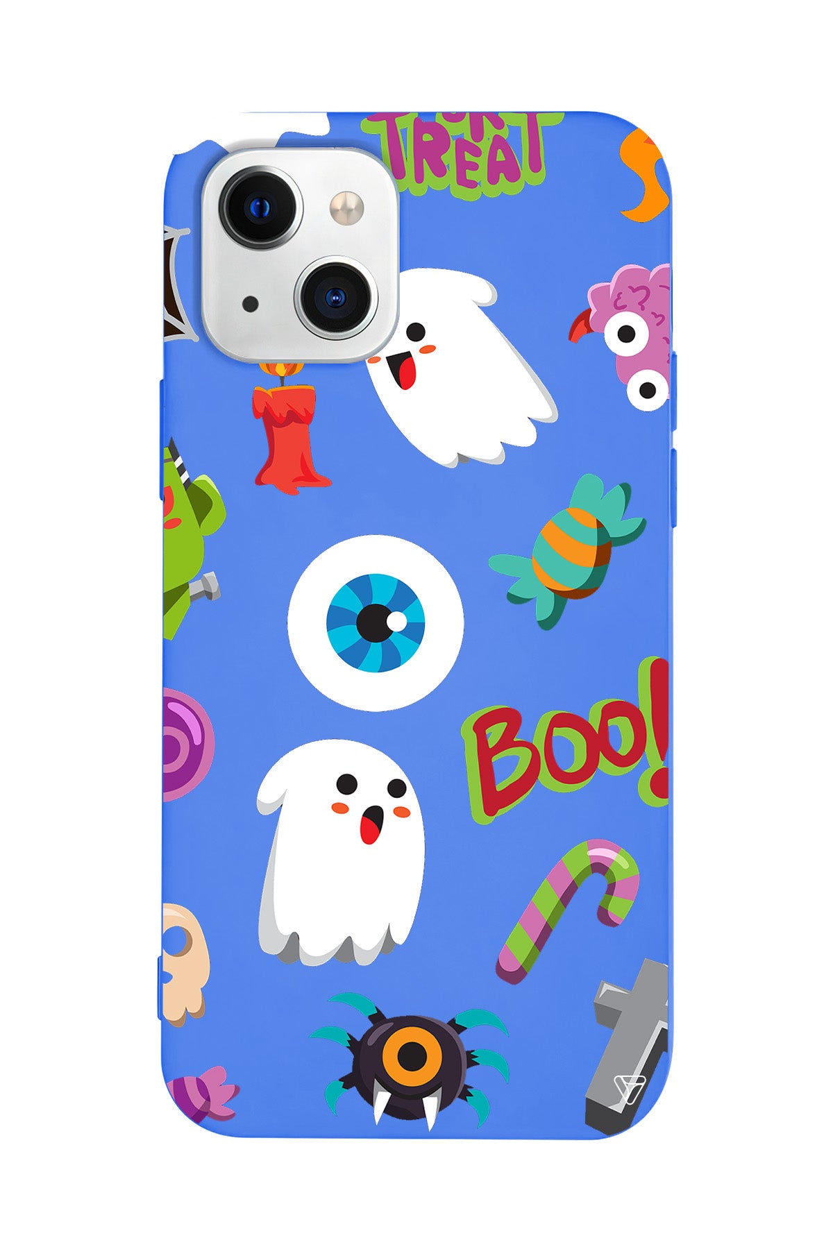 Halloween Trick Or Treat Lansman Model İçi Kadife Silikon Telefon Kılıfı