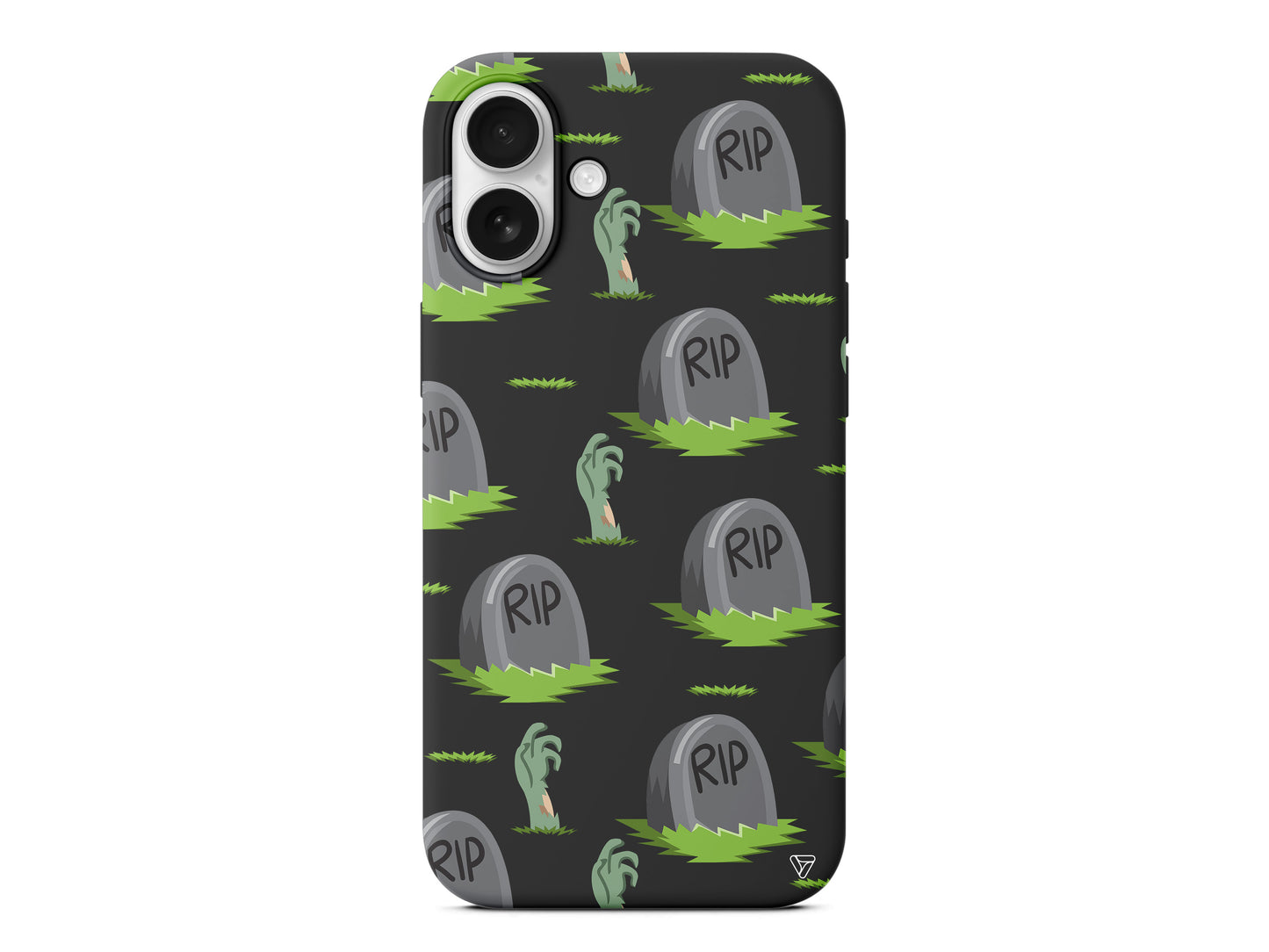 Cadılar Bayramı Rip Lansman Model İçi Kadife Silikon Telefon Kılıfı