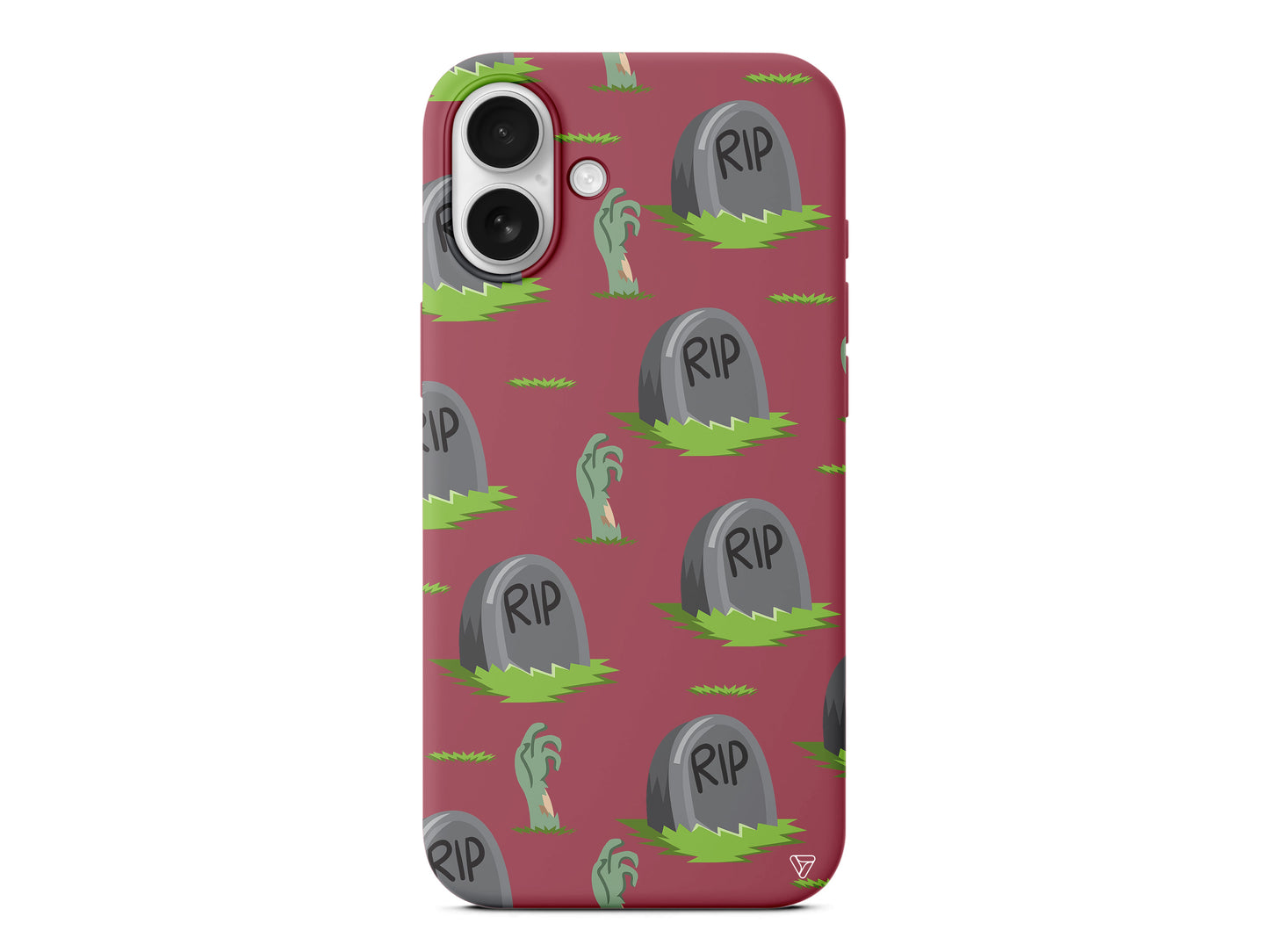 Cadılar Bayramı Rip Lansman Model İçi Kadife Silikon Telefon Kılıfı