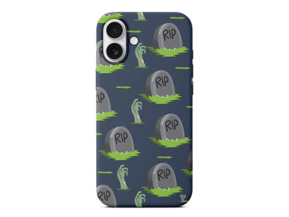 Cadılar Bayramı Rip Lansman Model İçi Kadife Silikon Telefon Kılıfı – Plus Serisine Özel