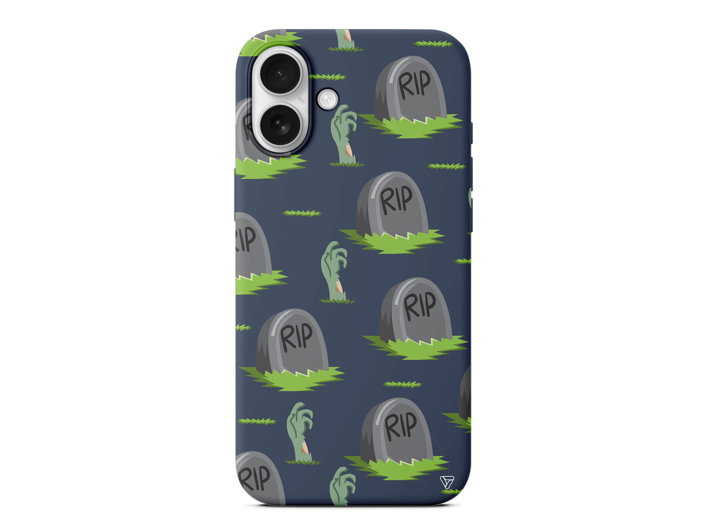 Cadılar Bayramı Rip Lansman Model İçi Kadife Silikon Telefon Kılıfı