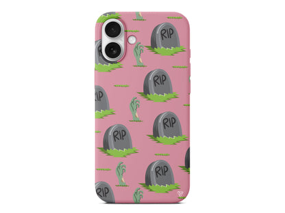 Cadılar Bayramı Rip Lansman Model İçi Kadife Silikon Telefon Kılıfı – Plus Serisine Özel