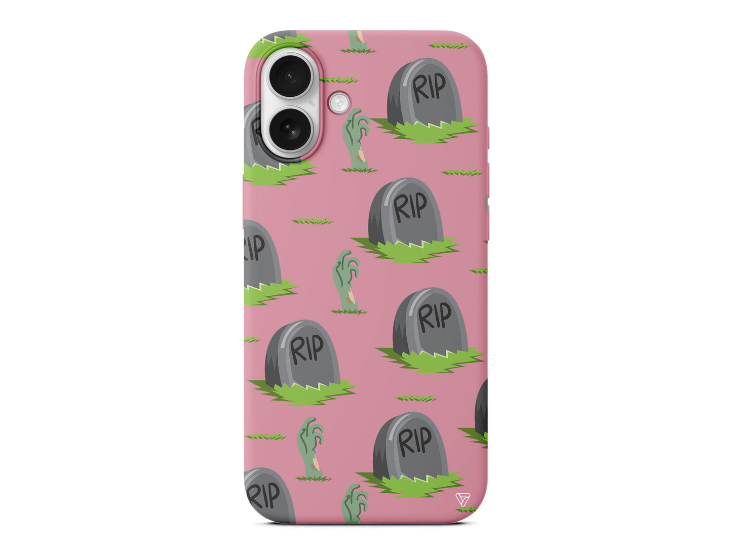 Cadılar Bayramı Rip Lansman Model İçi Kadife Silikon Telefon Kılıfı