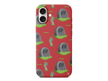 Cadılar Bayramı Rip Lansman Model İçi Kadife Silikon Telefon Kılıfı – Plus Serisine Özel