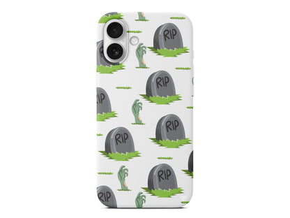 Cadılar Bayramı Rip Lansman Model İçi Kadife Silikon Telefon Kılıfı – Plus Serisine Özel