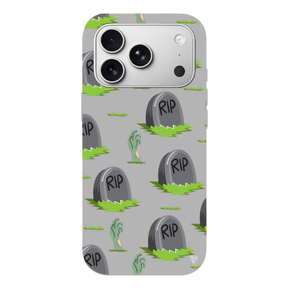 Cadılar Bayramı Rip Lansman Model İçi Kadife Silikon Telefon Kılıfı