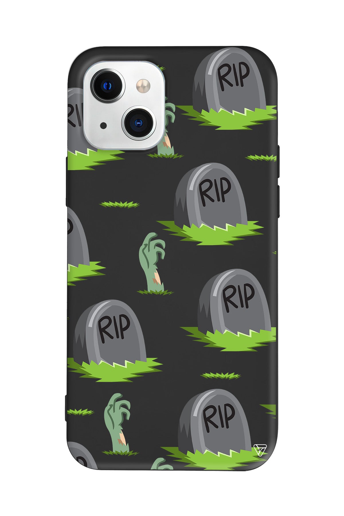 Cadılar Bayramı Rip Lansman Model İçi Kadife Silikon Telefon Kılıfı – Plus Serisine Özel