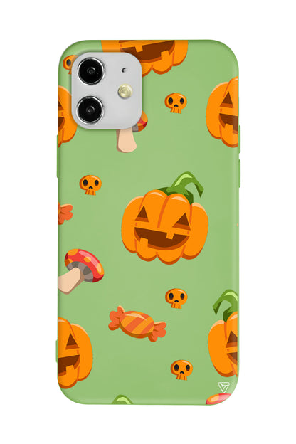 Deadly Pumpkin Lansman Model İçi Kadife Silikon Telefon Kılıfı