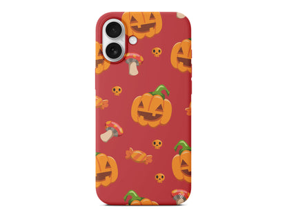 Deadly Pumpkin Lansman Model İçi Kadife Silikon Telefon Kılıfı – Plus Serisine Özel