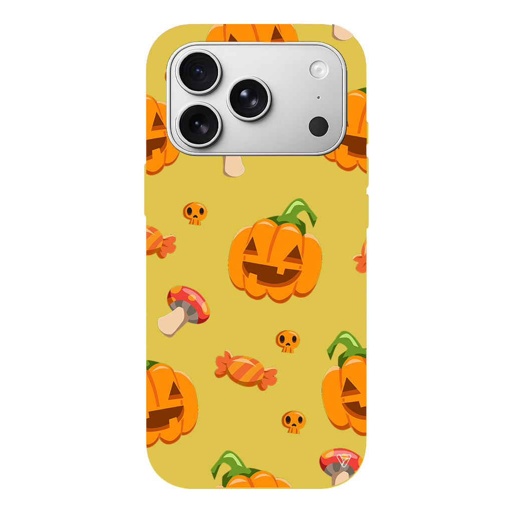 Deadly Pumpkin Lansman Model İçi Kadife Silikon Telefon Kılıfı