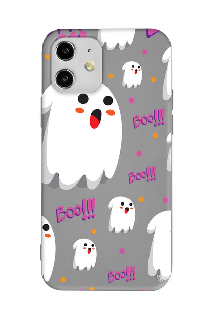 Ghost Boo! Lansman Model İçi Kadife Silikon Telefon Kılıfı