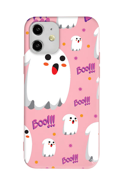 Ghost Boo! Lansman Model İçi Kadife Silikon Telefon Kılıfı