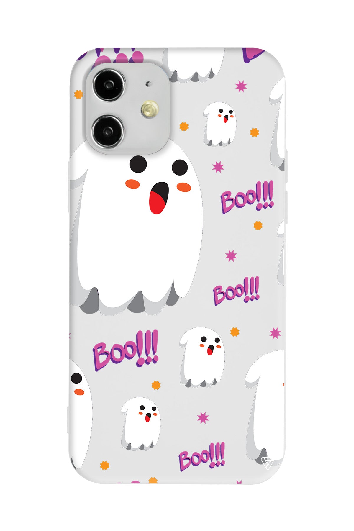 Ghost Boo! Lansman Model İçi Kadife Silikon Telefon Kılıfı