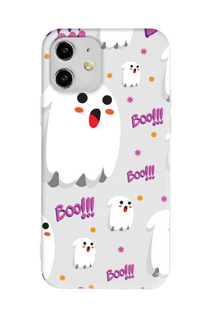 Ghost Boo! Lansman Model İçi Kadife Silikon Telefon Kılıfı