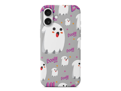 Ghost Boo! Lansman Model İçi Kadife Silikon Telefon Kılıfı