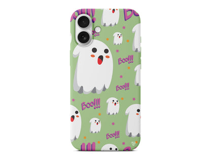 Ghost Boo! Lansman Model İçi Kadife Silikon Telefon Kılıfı – Plus Serisine Özel