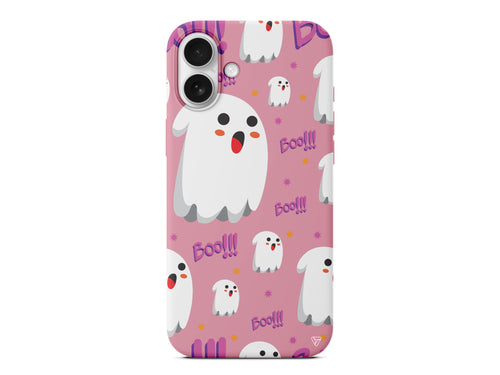 Ghost Boo! Lansman Model İçi Kadife Silikon Telefon Kılıfı – Plus Serisine Özel