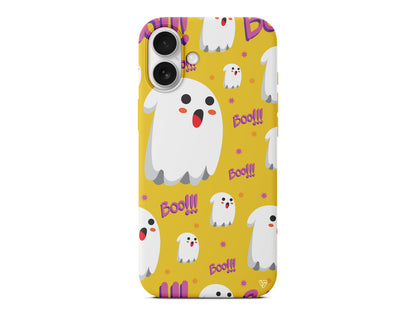 Ghost Boo! Lansman Model İçi Kadife Silikon Telefon Kılıfı – Plus Serisine Özel