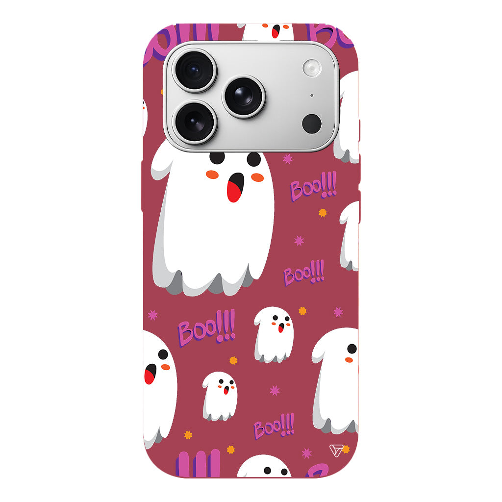 Ghost Boo! Lansman Model İçi Kadife Silikon Telefon Kılıfı