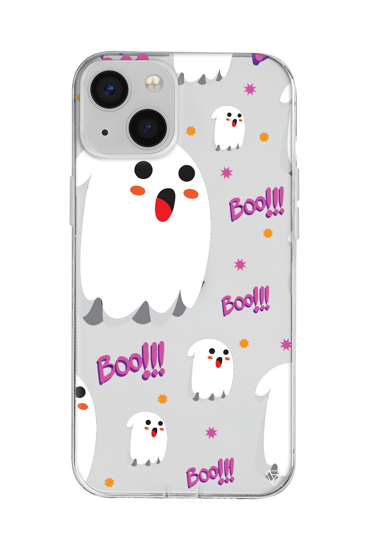 Ghost Boo! Lansman Model İçi Kadife Silikon Telefon Kılıfı – Plus Serisine Özel