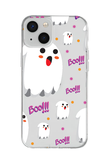 Ghost Boo! Lansman Model İçi Kadife Silikon Telefon Kılıfı