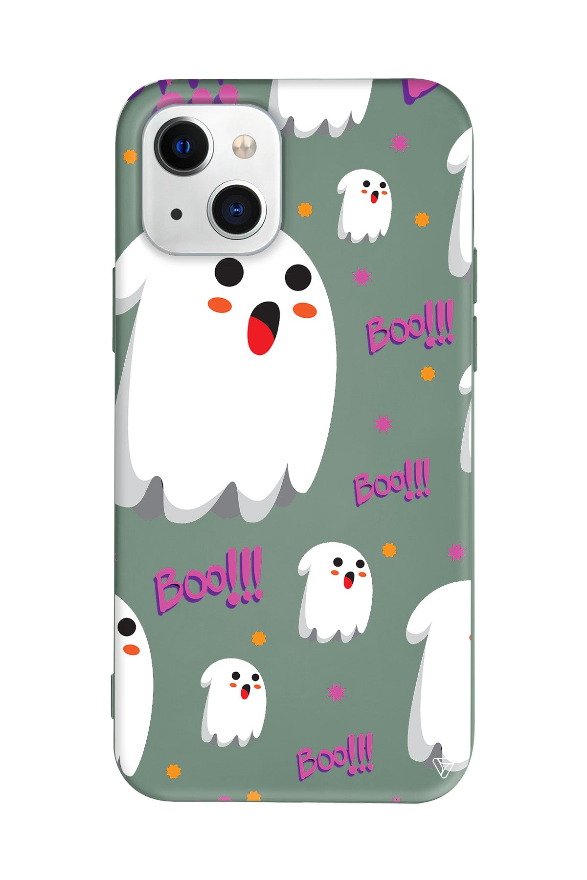 Ghost Boo! Lansman Model İçi Kadife Silikon Telefon Kılıfı