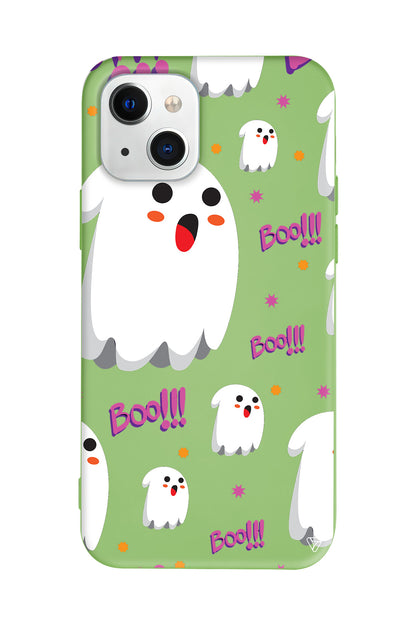 Ghost Boo! Lansman Model İçi Kadife Silikon Telefon Kılıfı