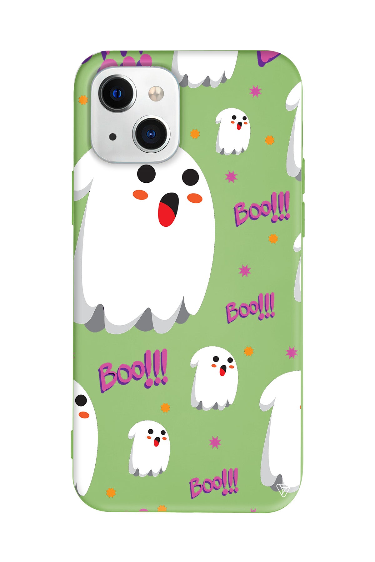 Ghost Boo! Lansman Model İçi Kadife Silikon Telefon Kılıfı – Plus Serisine Özel