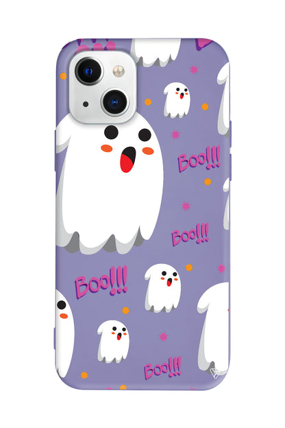 Ghost Boo! Lansman Model İçi Kadife Silikon Telefon Kılıfı