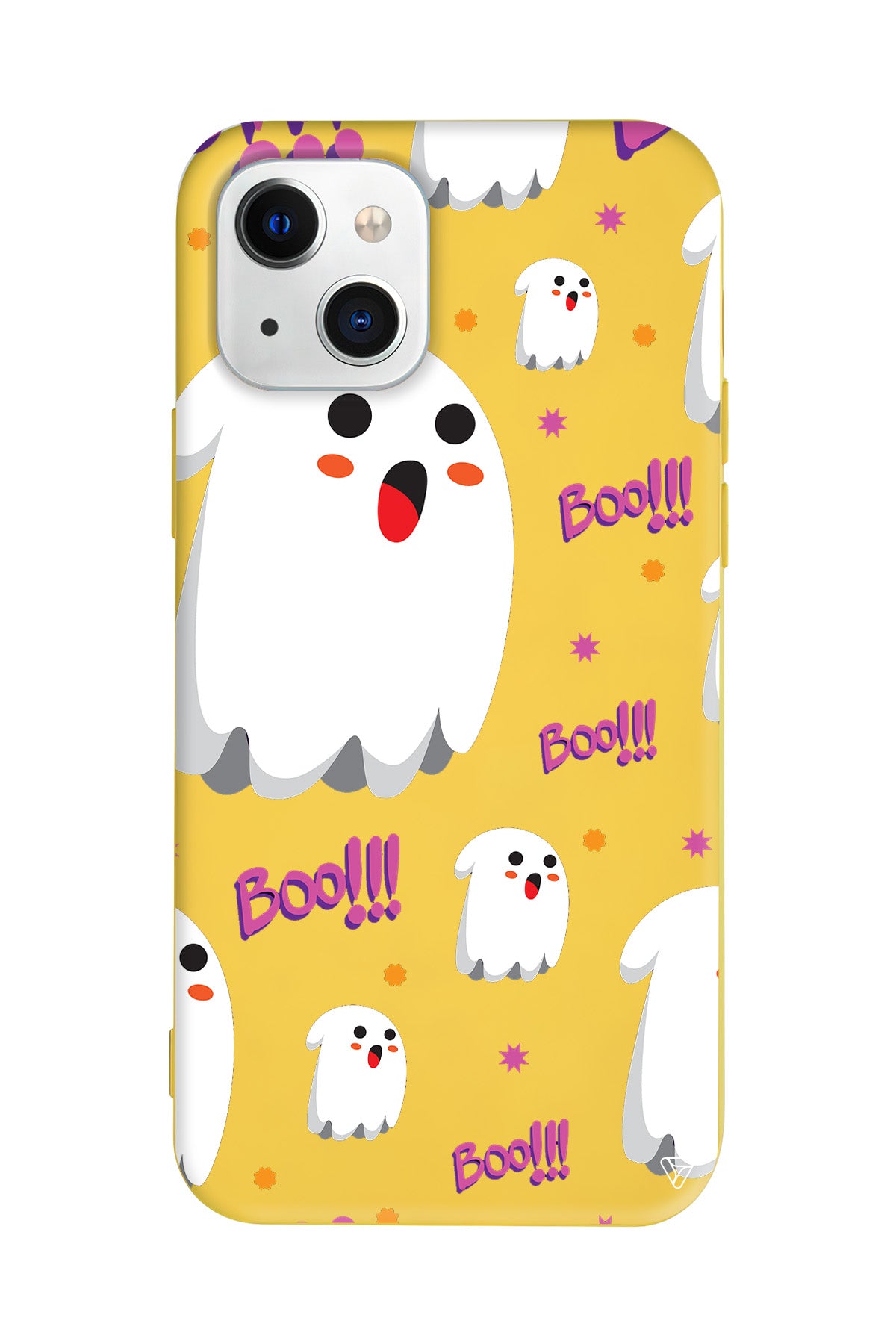 Ghost Boo! Lansman Model İçi Kadife Silikon Telefon Kılıfı