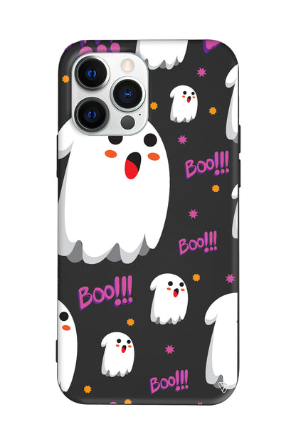 Ghost Boo! Lansman Model İçi Kadife Silikon Telefon Kılıfı