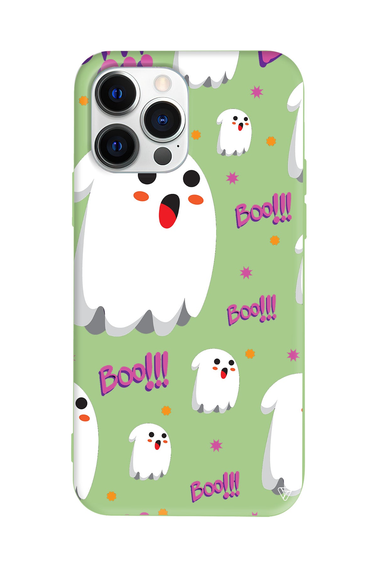 Ghost Boo! Lansman Model İçi Kadife Silikon Telefon Kılıfı