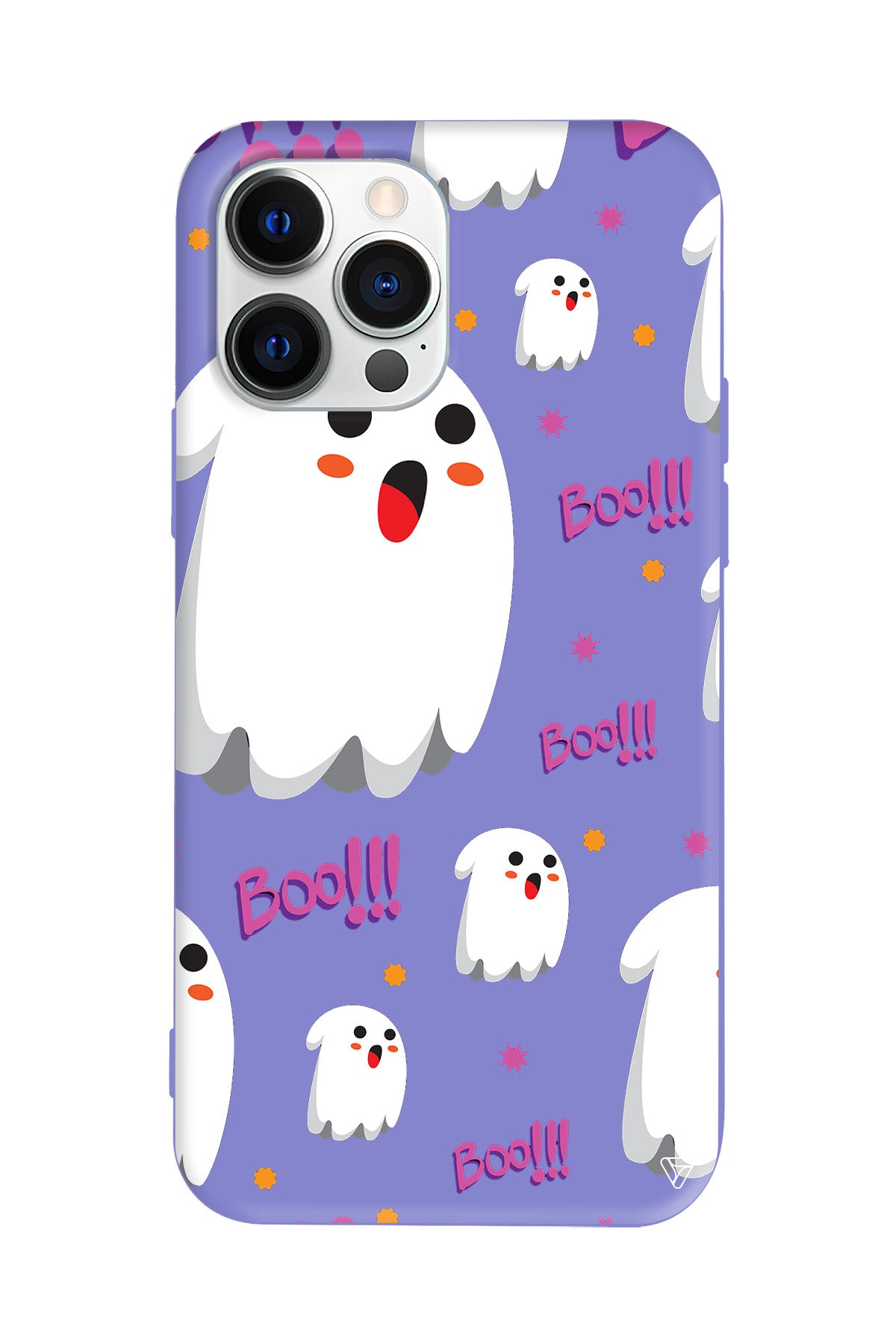 Ghost Boo! Lansman Model İçi Kadife Silikon Telefon Kılıfı