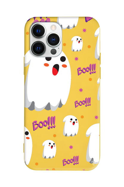 Ghost Boo! Lansman Model İçi Kadife Silikon Telefon Kılıfı