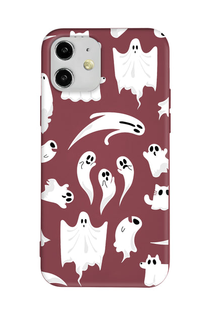 Ghosts Are Everywhere! Lansman Model İçi Kadife Silikon Telefon Kılıfı