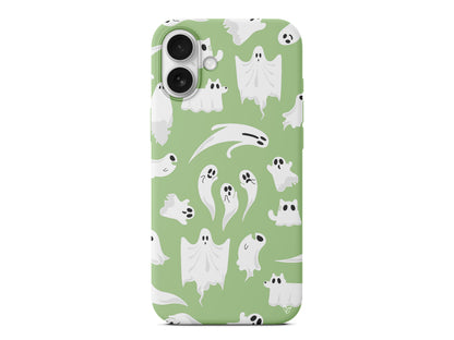 Ghosts Are Everywhere! Lansman Model İçi Kadife Silikon Telefon Kılıfı – Plus Serisine Özel