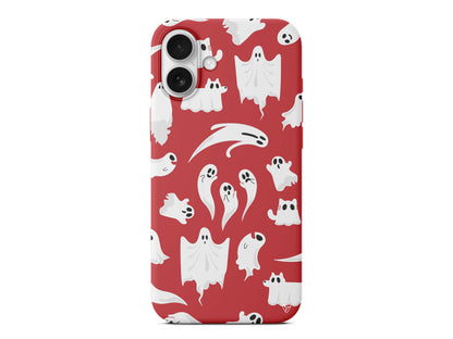 Ghosts Are Everywhere! Lansman Model İçi Kadife Silikon Telefon Kılıfı – Plus Serisine Özel