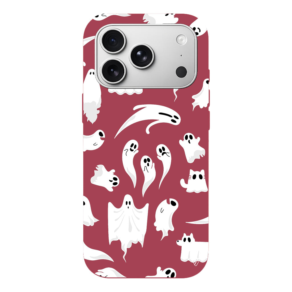 Ghosts Are Everywhere! Lansman Model İçi Kadife Silikon Telefon Kılıfı