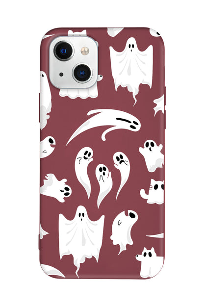 Ghosts Are Everywhere! Lansman Model İçi Kadife Silikon Telefon Kılıfı