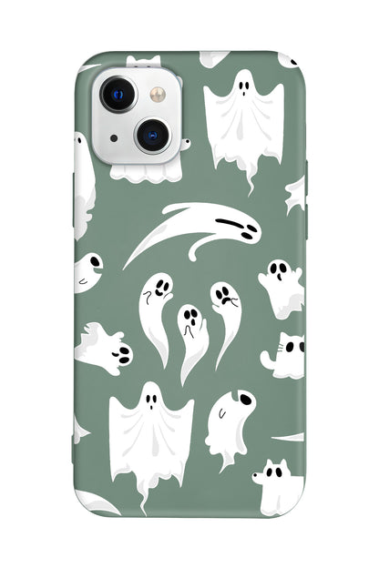 Ghosts Are Everywhere! Lansman Model İçi Kadife Silikon Telefon Kılıfı – Plus Serisine Özel