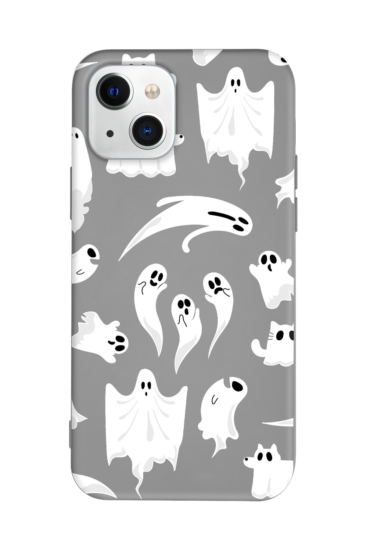 Ghosts Are Everywhere! Lansman Model İçi Kadife Silikon Telefon Kılıfı – Plus Serisine Özel