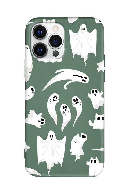 Ghosts Are Everywhere! Lansman Model İçi Kadife Silikon Telefon Kılıfı