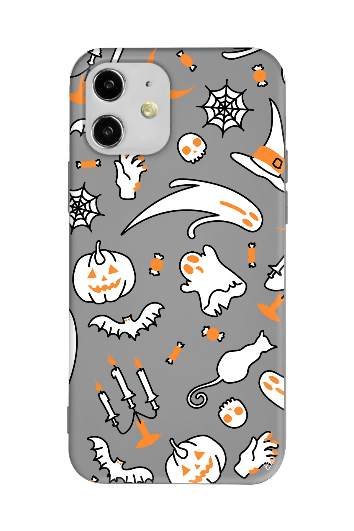 Cadılar Bayramı It's Halloween Lansman Model İçi Kadife Silikon Telefon Kılıfı