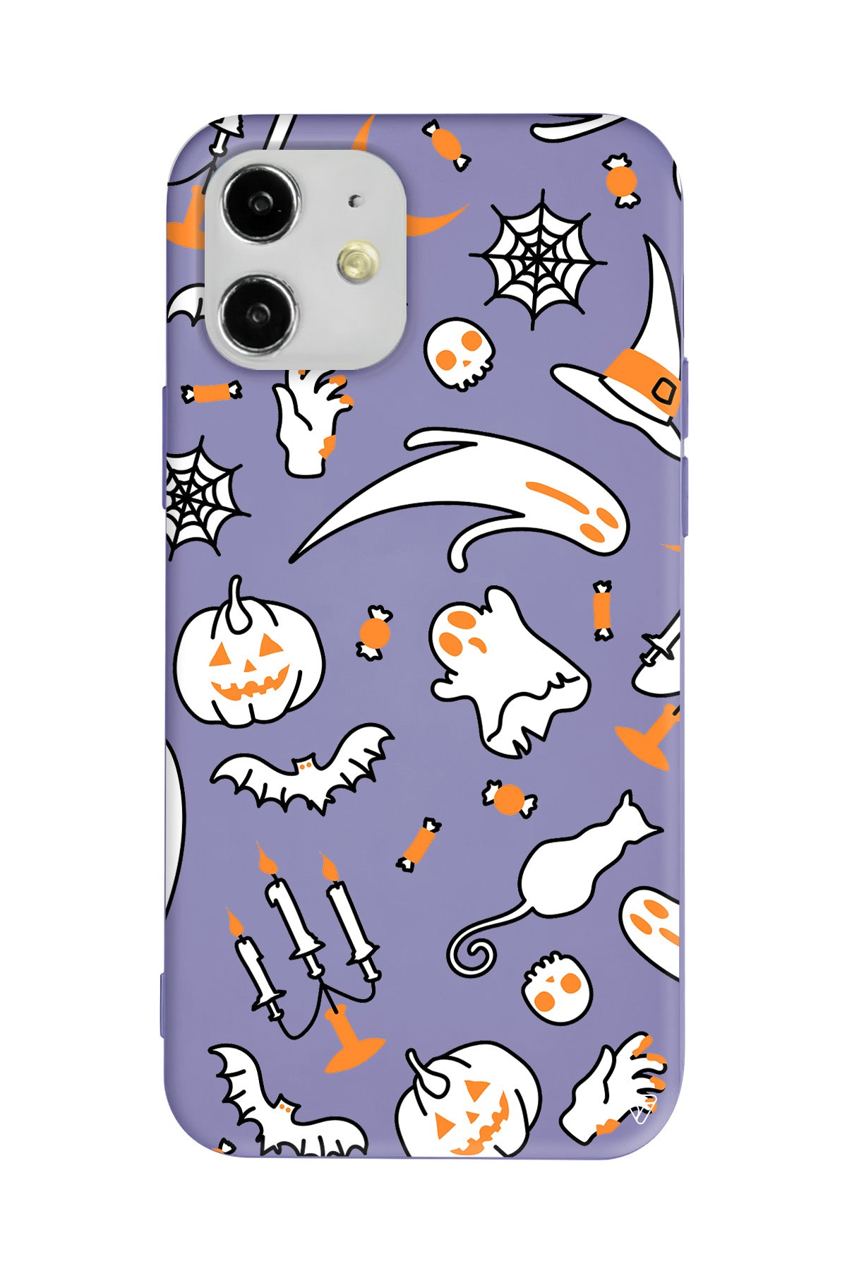 Cadılar Bayramı It's Halloween Lansman Model İçi Kadife Silikon Telefon Kılıfı